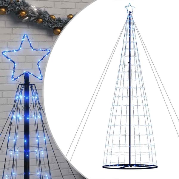 vidaXL LED Juletre 1534 LEDs Blå 500 cm