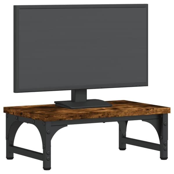 vidaXL Skjermstativ røkt eik 37x23x14 cm konstruert tre