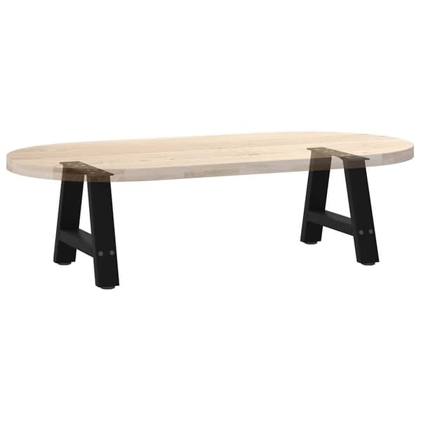 vidaXL Soffbordsben A-formade 2 st svart 30x(30-31) cm stål