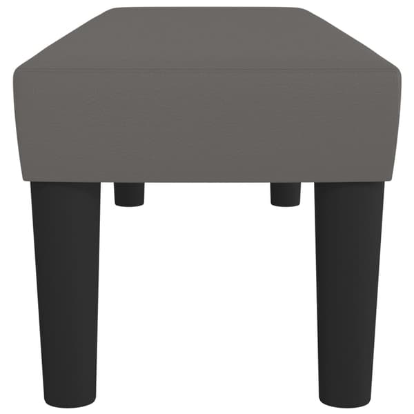 vidaXL Bänk grå 100x30x30 cm konstläder