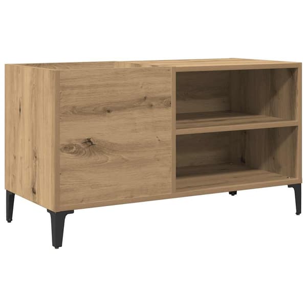 vidaXL Plateskap artisan eik 84,5x38x48 cm konstruert tre