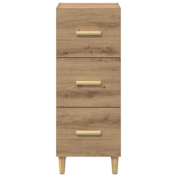 vidaXL Serviesskap artisan eik 34,5 x 34 x 90 cm Konstruert tre