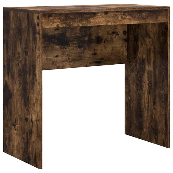 vidaXL Skrivebord Røkt eik 80 x 40 x 76 cm