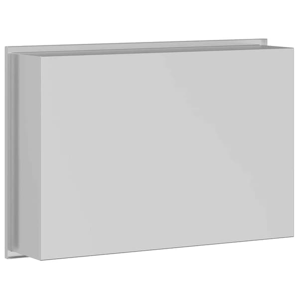 vidaXL Dusjniche sølv 45 x 30 x 9.5 cm Rustfritt Stål