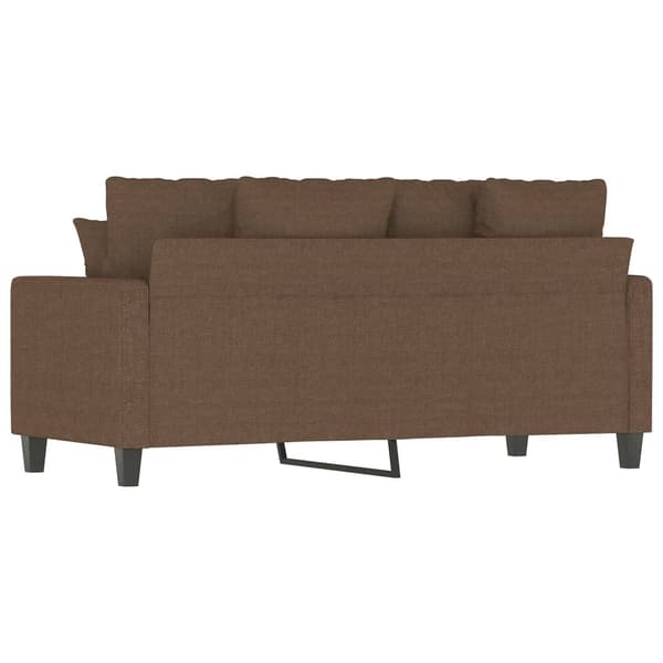 vidaXL 2-sitssoffa brun 140 cm tyg