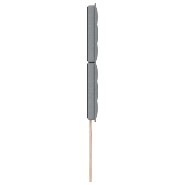 vidaXL Huvudgavel Ljusgrå 80 cm tyg