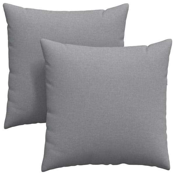 vidaXL Soffkuddar 2 st Ljusgrå 60 x 60 cm tyg