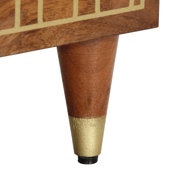 vidaXL Nattbord 2 stk 40x33x46 cm heltre mango