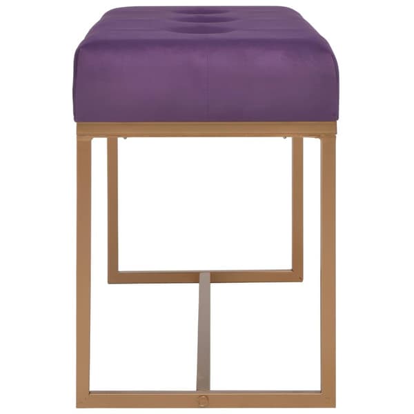 vidaXL Bänk 80 cm lila sammet