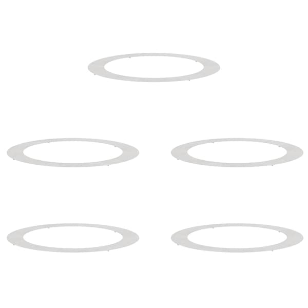 vidaXL lämplig för Flat Trädringar 5 pcs Silver Ø90 / 120 cm