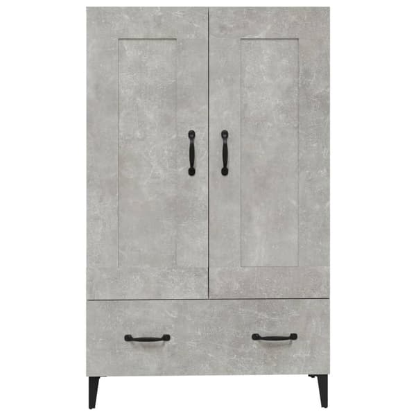 vidaXL Highboard betonggrå 70x31x115 cm konstruert tre