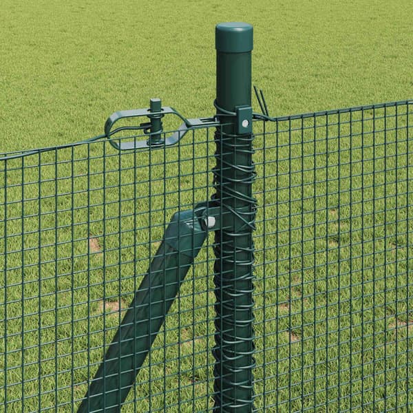 vidaXL Gjerde med innlegg. grønn 0.8 x 25 m Stål