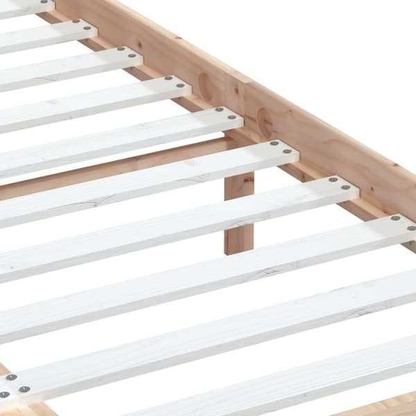 vidaXL Sengeramme 135x190 cm Double heltre