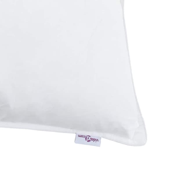 vidaXL Kudde med kudde Vit 40 x 80 cm Fjäder
