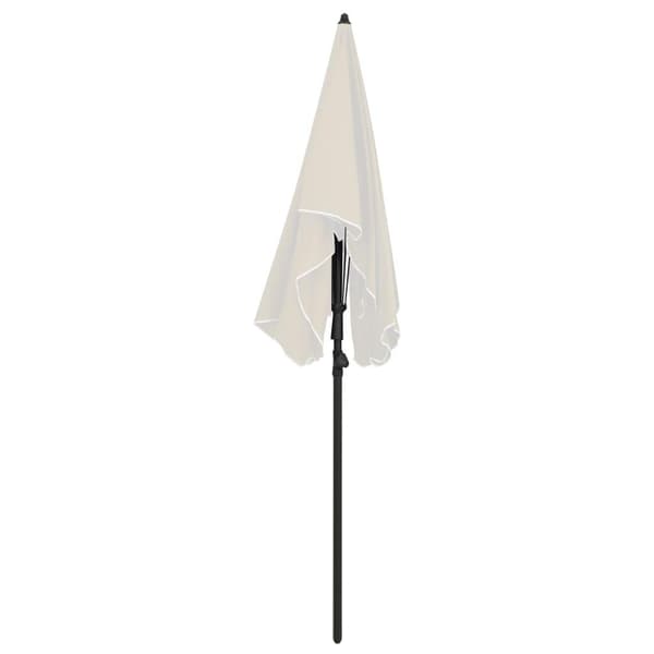 vidaXL Parasoll med stång 200x130 cm sand
