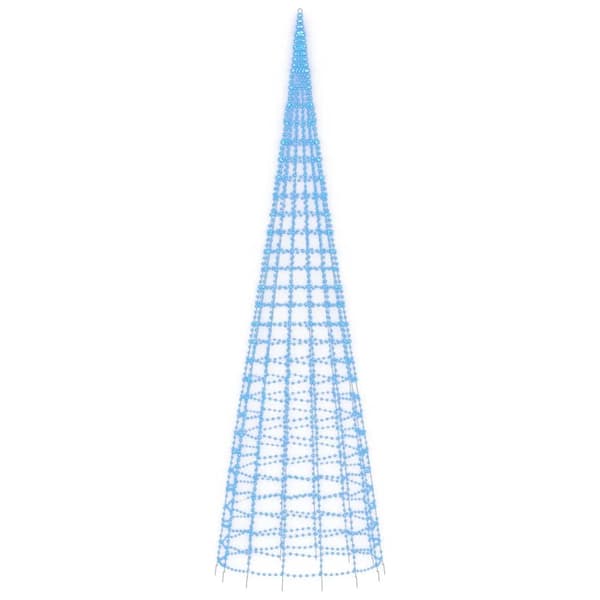 vidaXL LED julgran 3000 LEDs blå 800 cm