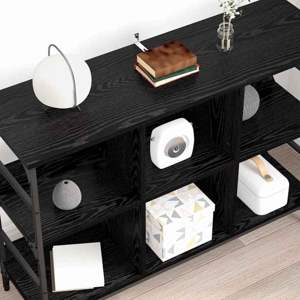 vidaXL Serviesskap Svart Eik 102 x 32 x 73,5 cm