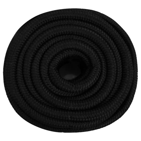 vidaXL Arbeidstau svart 20 mm 25 m polyester