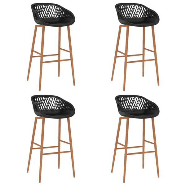vidaXL Barsett 5 deler svart