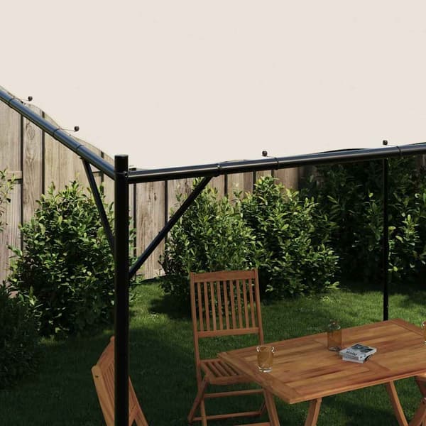 vidaXL Markis Vit 3 x 2,5 m Metall