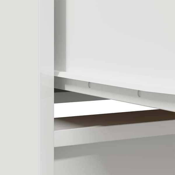 vidaXL Highboard vit 29,5x34x119,5 cm konstruerat trä