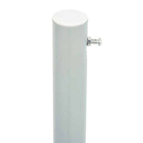 vidaXL Infällbar sidomarkis 200x600 cm gräddvit