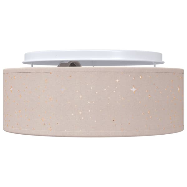 vidaXL Taklampe Gråbrun 30 x 13.5 cm stoff
