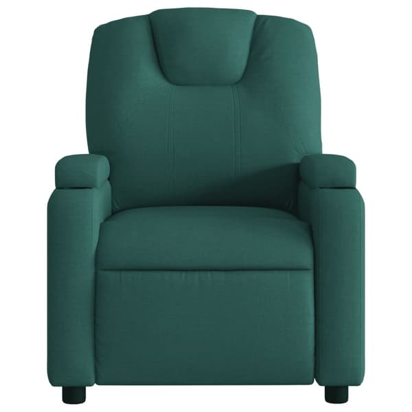 vidaXL Reclinerfåtölj mörkgrön tyg