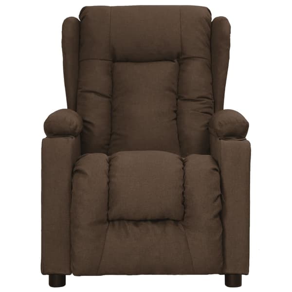 vidaXL Reclinerfåtölj brun tyg