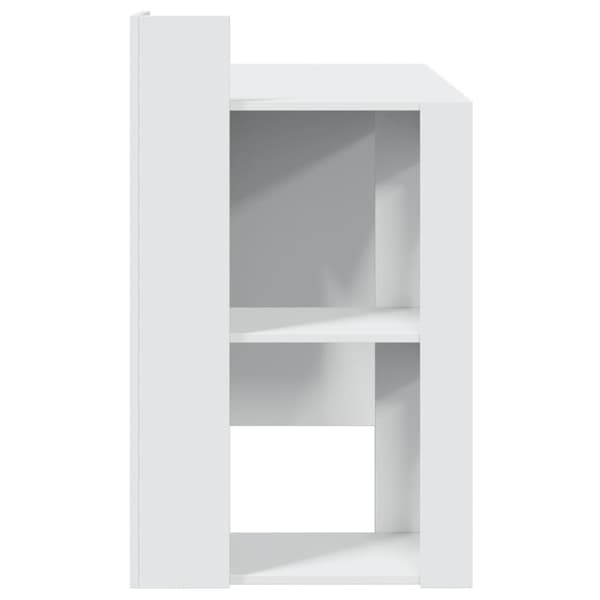 vidaXL Skrivebord hvit 103,5x56,5x94 cm konstruert tre
