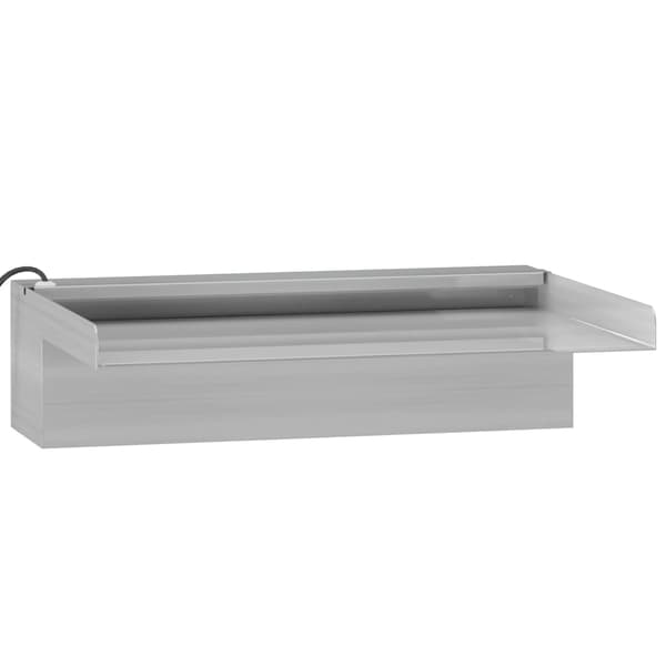 vidaXL Vannfall med RGB LED rustfritt stål 30 cm