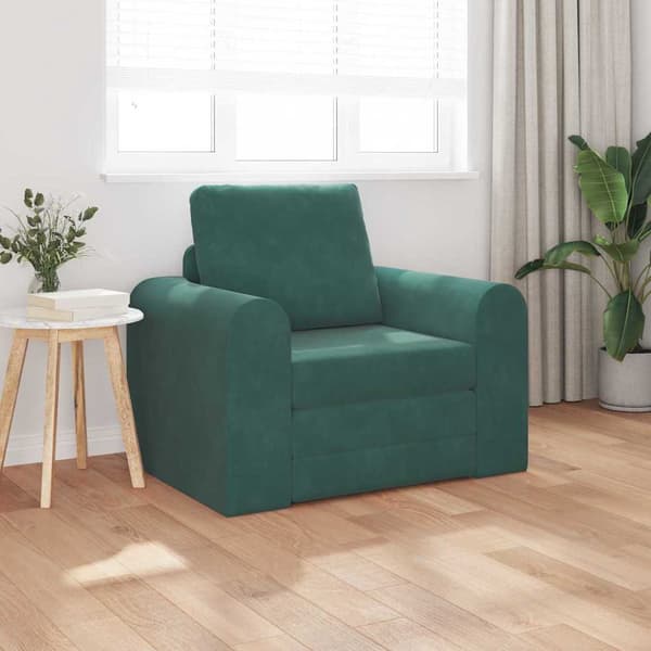 vidaXL Soffsäng Mörkgrön 98 x 71 x 83 cm Sammet