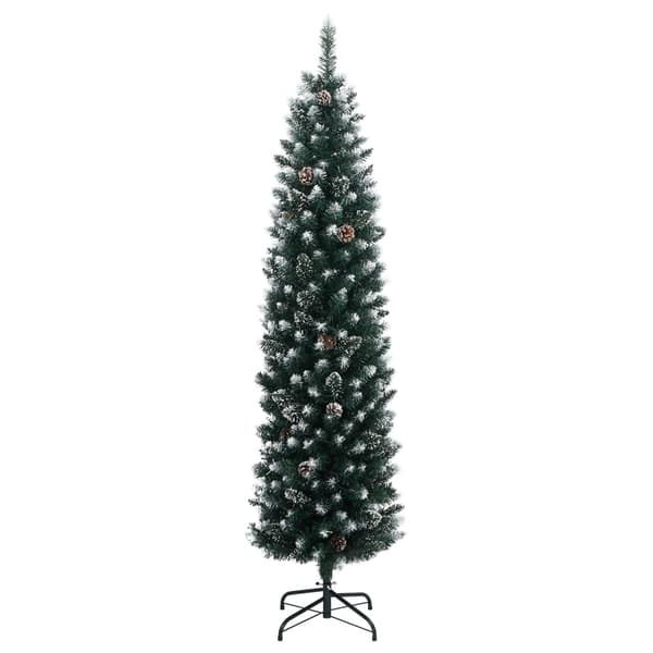 vidaXL Plastgran smal 150 LEDs 150 cm