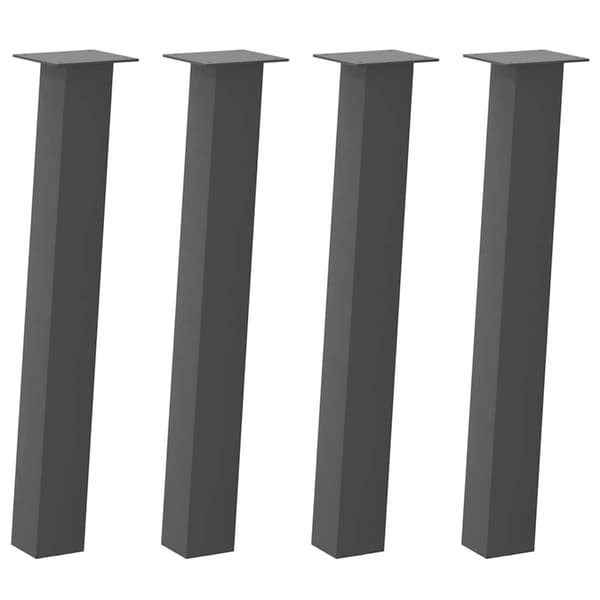 vidaXL Soffbordsben 4 st antracit 72 cm stål