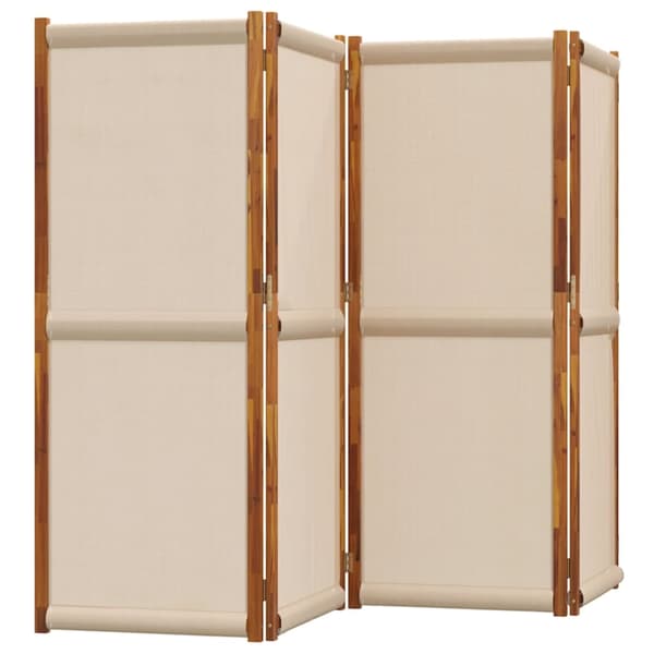 vidaXL Romdeler 4 paneler gråbrun 280x180 cm