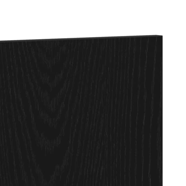 vidaXL Seng Hodegjerde Svart Eik 160 x 1.5 x 80.5 cm Konstruert tre
