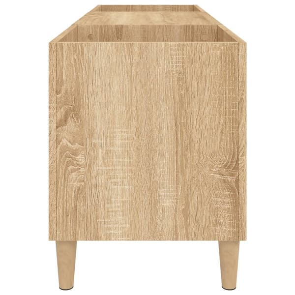 vidaXL Hifi-benk sonoma eik 121x38x48 cm konstruert tre