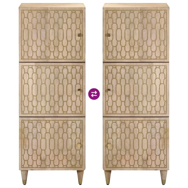 vidaXL Highboard 40x33x110 cm heltre mango