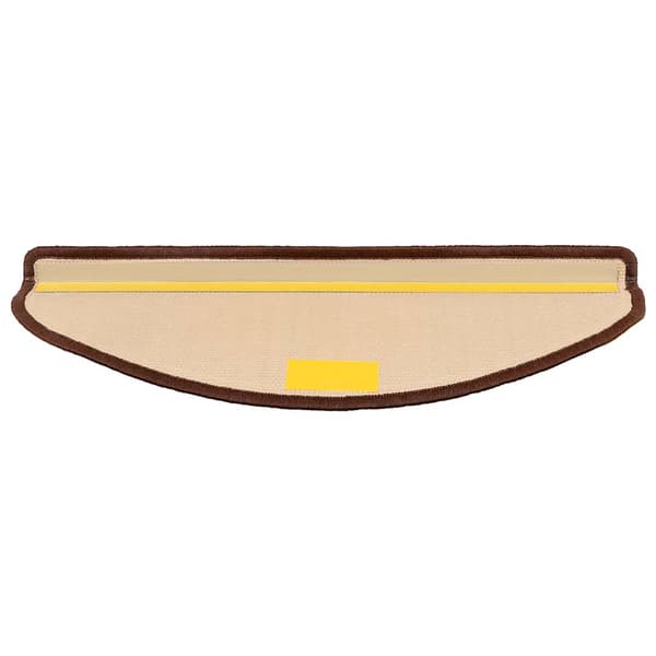 vidaXL Selvklebende trappematter 10 stk 65x21x4 cm brun
