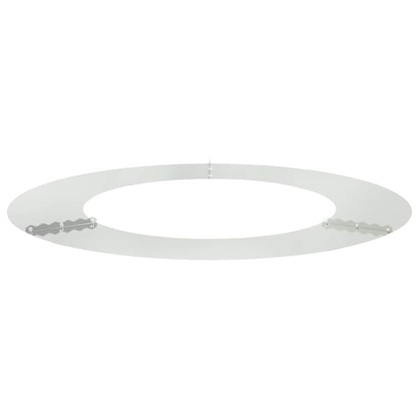 vidaXL passende for Flat Tre Ring sølv Ø50 / 80 cm Galvanisert stål