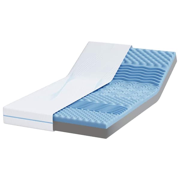 vidaXL Madrass Vit 100 x 200 cm Jacquardtyg