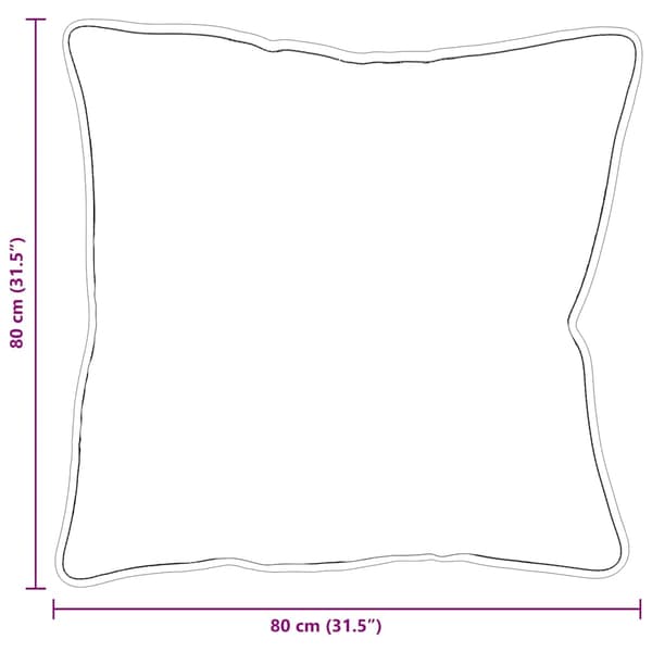 vidaXL Kudde med kudde Vit 61 x 41 x 20 cm Polyester