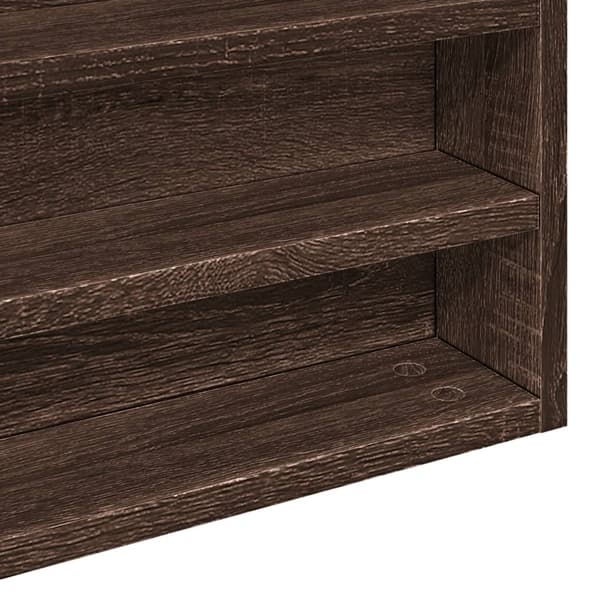 vidaXL Hyller brun eik 100x8,5x58 cm konstruert tre