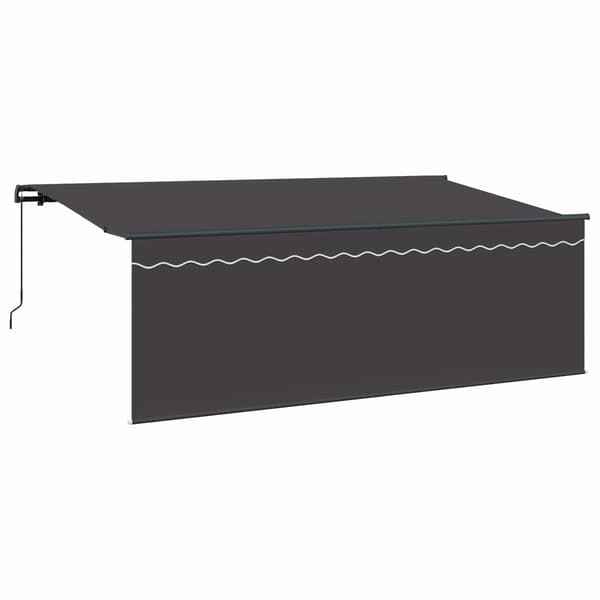 vidaXL Innvendbar Markise Antrasitt 400 x 200 cm