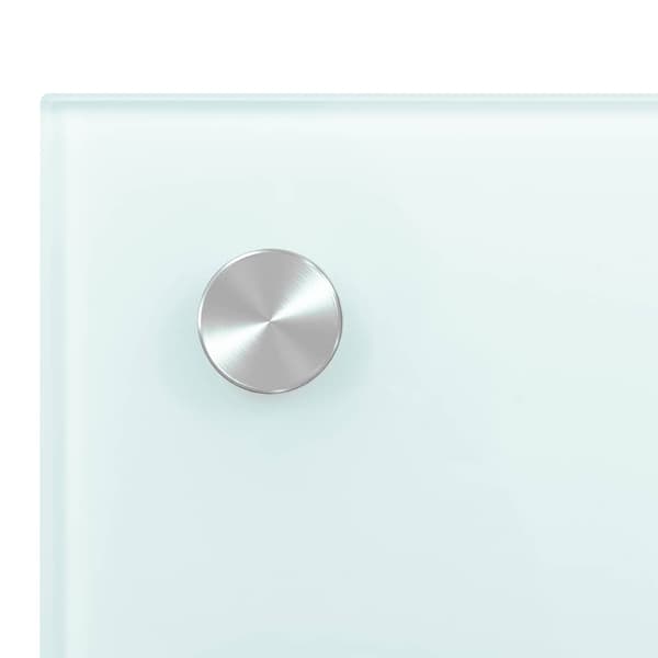 vidaXL Stänkskydd 2 st vit 80x60 cm härdat glas