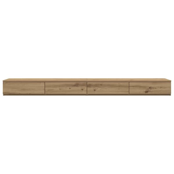 vidaXL Sengeskuffer Artisan Eik 200 x 36,5 x 16,5 cm Konstruert tre