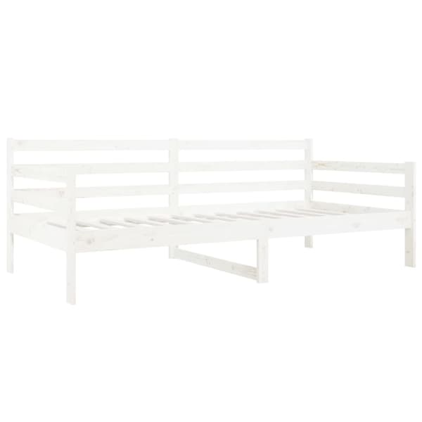 vidaXL Dagbädd vit 90x190 cm massiv furu
