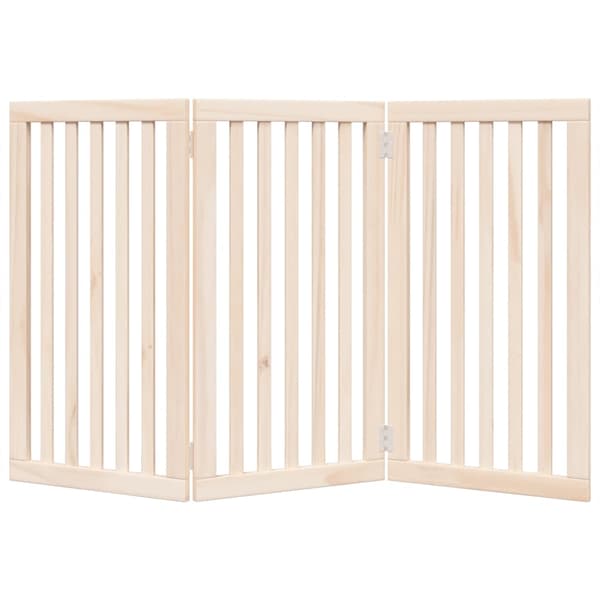vidaXL Hundgrind hopfällbar 3 paneler 150 cm poppel