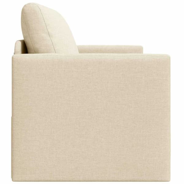 vidaXL Soffsäng 110cm Kräm tyg