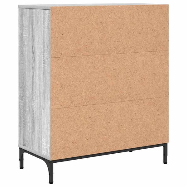 vidaXL Serviesskap Grå Sonoma 69,5 x 33 x 82 cm Konstruert tre